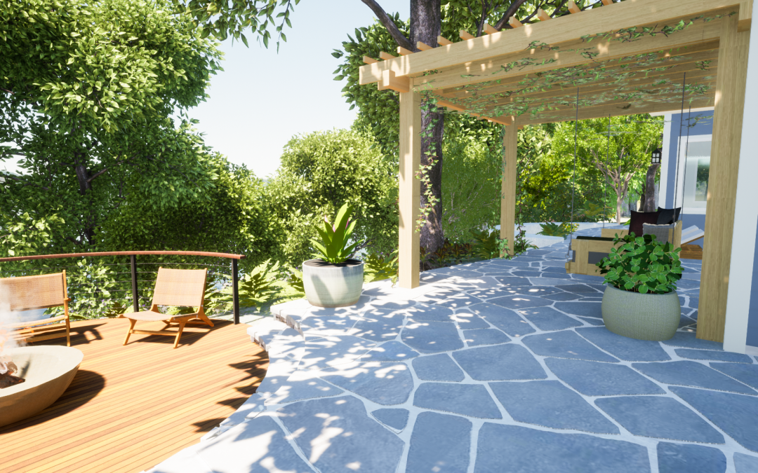 Lake House Patio and Deck Design by DPS Design